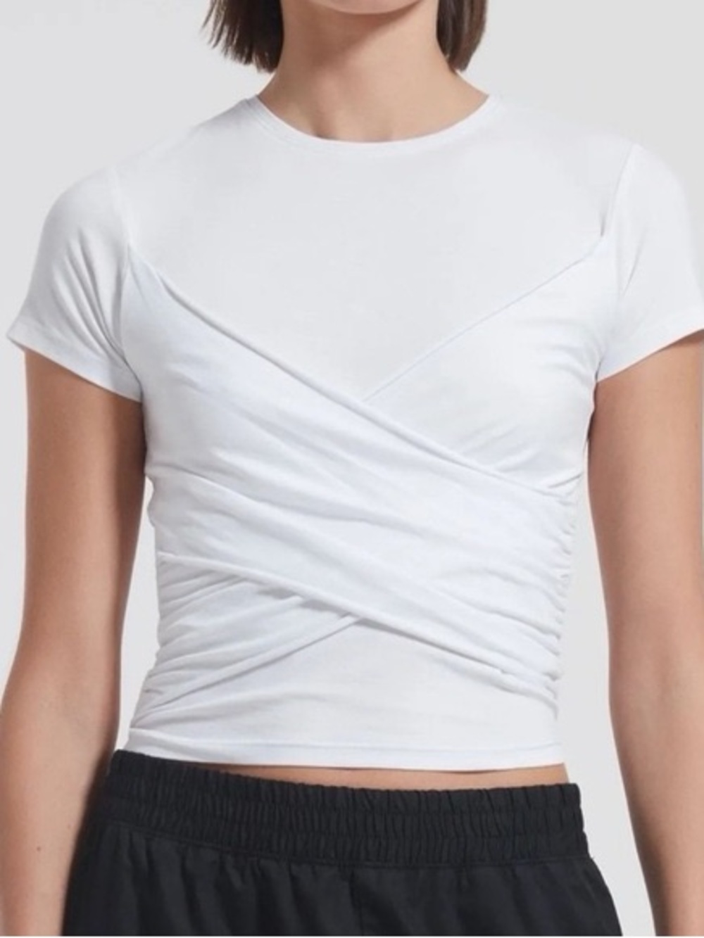 ATM Anthony Thomas Melillo Twist Front Tee